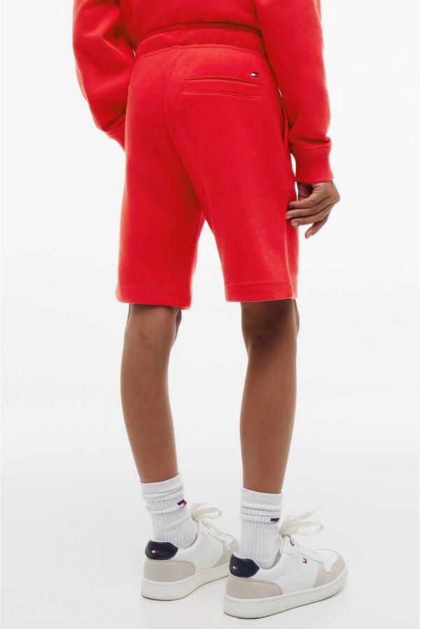 Tommy Hilfiger sweatshort rood - Foto 3