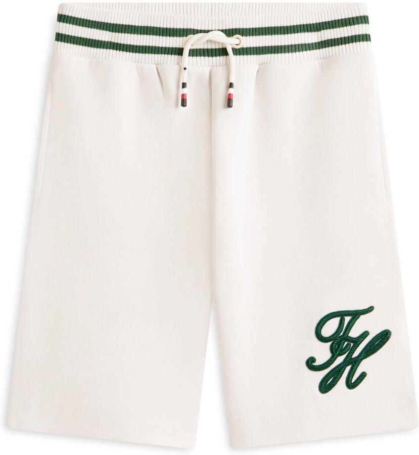 TOMMY HILFIGER Jongens Broeken Th Script Graphic Sweatshorts Creme - Foto 4