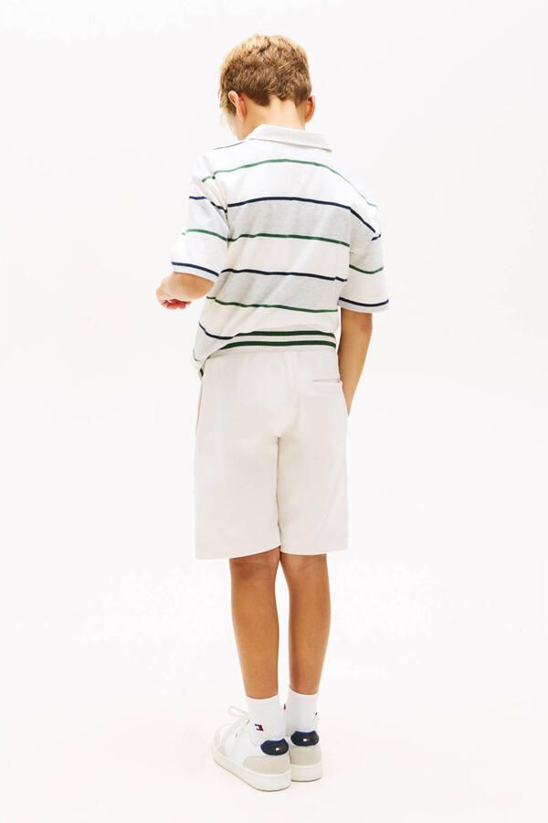 TOMMY HILFIGER Jongens Broeken Th Script Graphic Sweatshorts Creme - Foto 6