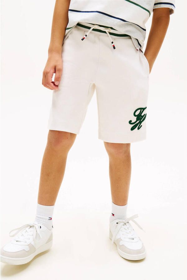 TOMMY HILFIGER Jongens Broeken Th Script Graphic Sweatshorts Creme - Foto 5