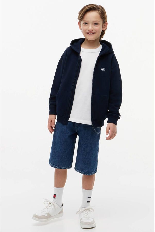 Tommy Hilfiger sweatvest donkerblauw - Foto 3