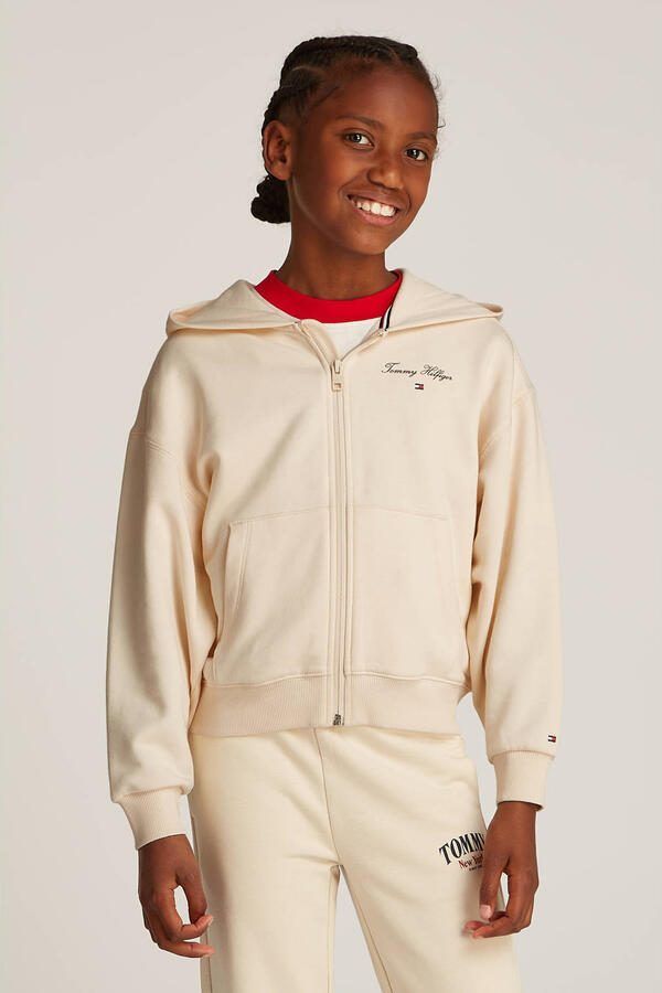 Tommy Hilfiger sweatvest ecru - Foto 3