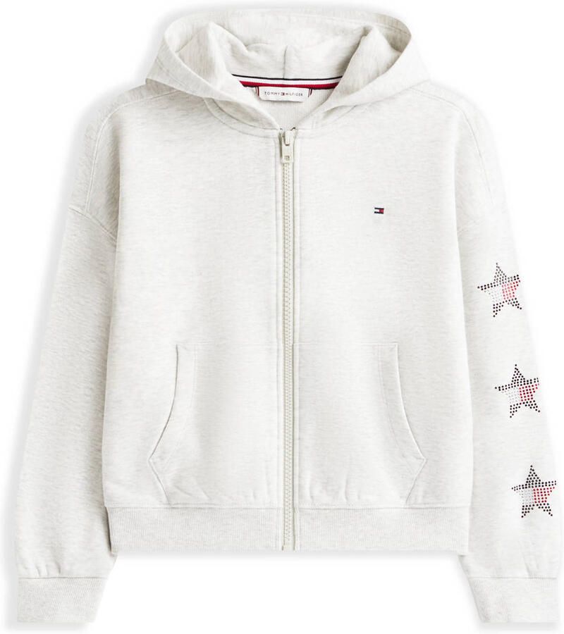 Tommy Hilfiger sweatvest lichtgrijs