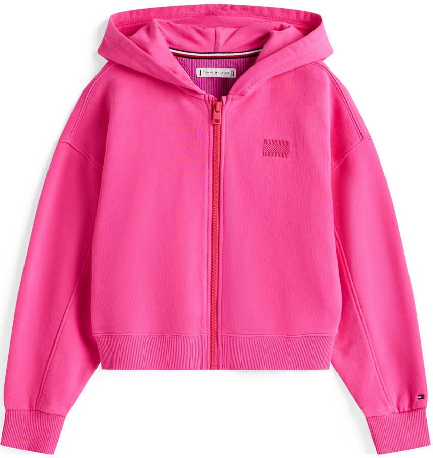 Tommy Hilfiger Capuchonsweatvest TOMMY TONAL FLAG HOODIE voor kinderen tot 16 jaar met borstprint - Foto 2