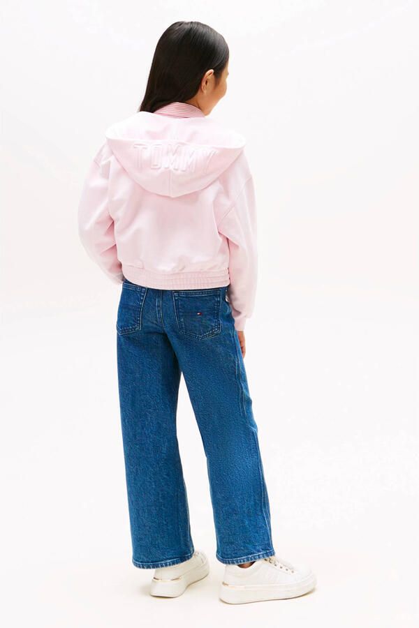 Tommy Hilfiger Capuchonsweatvest TOMMY PUFF PRINT ZIP THRU HOODIE voor kinderen tot 16 jaar print op de capuchon