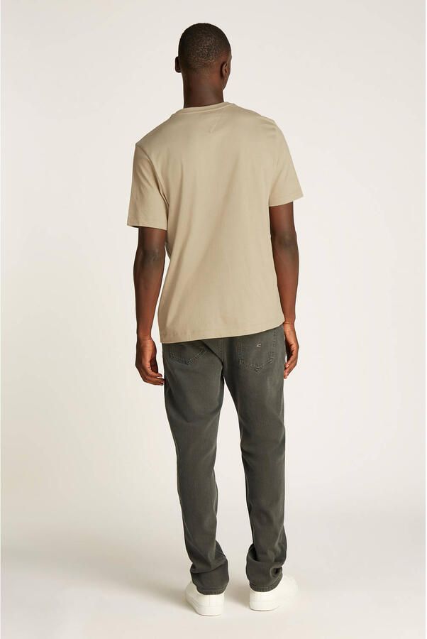 TOMMY HILFIGER Heren Polo's & T-shirts Ess Seasonal Reg Fit Solid Tee Zand