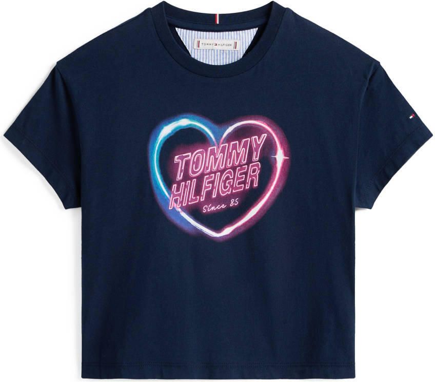 Tommy Hilfiger T-shirt donkerblauw - Foto 1