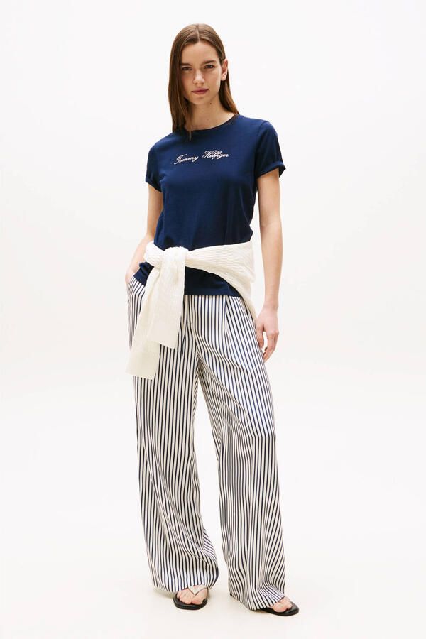 Tommy Hilfiger Regular fit T-shirt van puur katoen