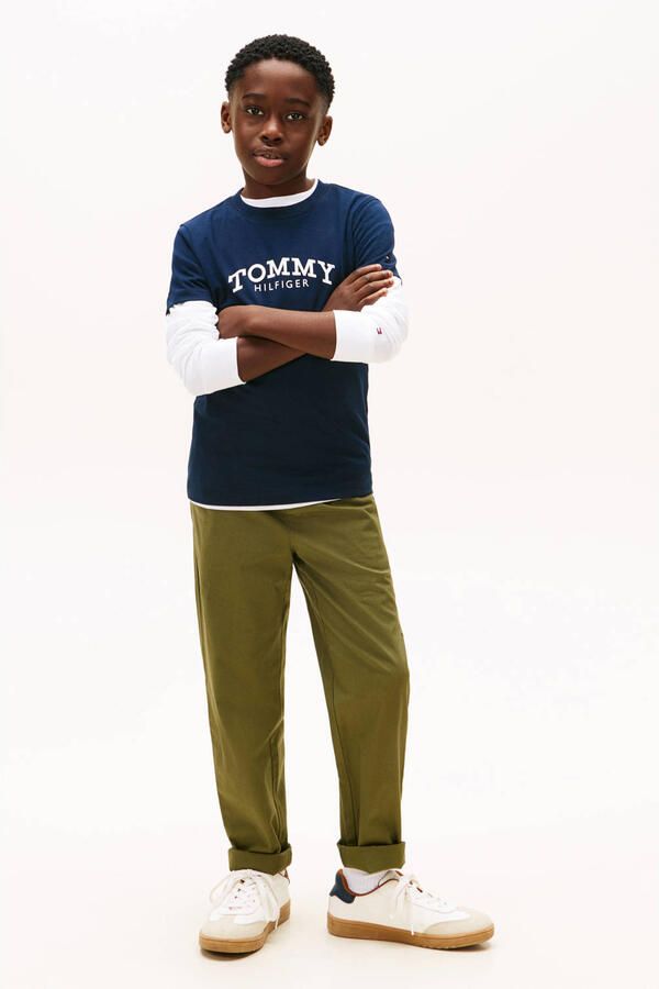 Tommy Hilfiger T-shirt donkerblauw - Foto 3