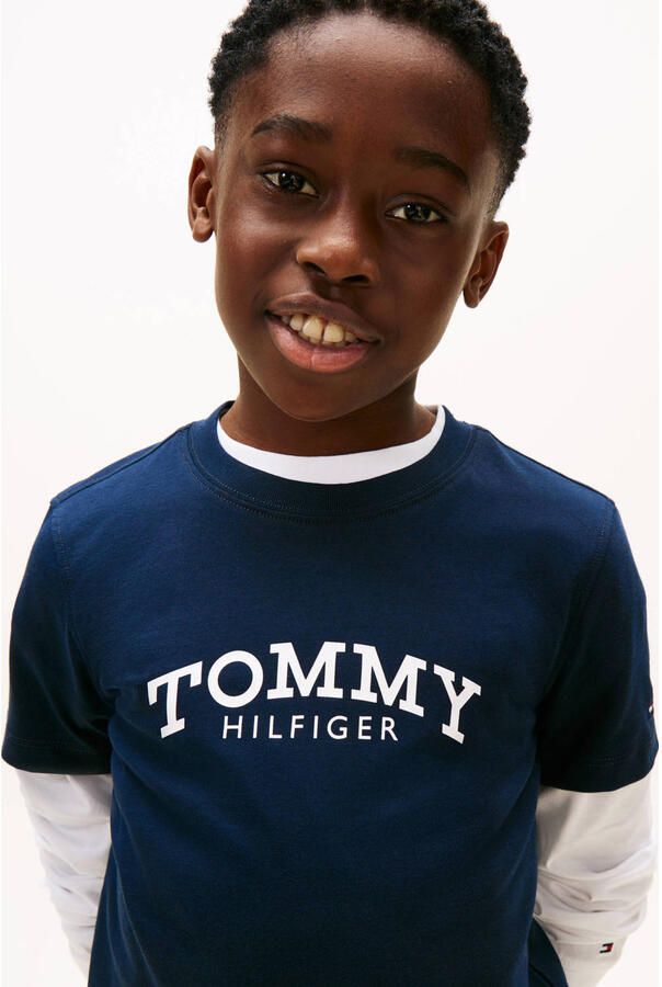 Tommy Hilfiger T-shirt donkerblauw - Foto 2