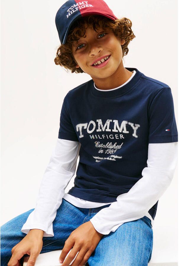 Tommy Hilfiger T-shirt donkerblauw - Foto 2
