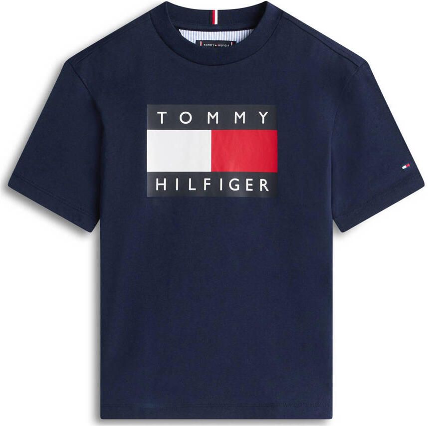 Tommy Hilfiger T-shirt Korte Mouw HERITAGE PRINTED FLAG T-SHIRT