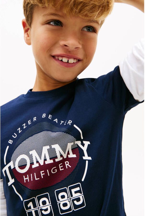 Tommy Hilfiger T-shirt donkerblauw - Foto 2