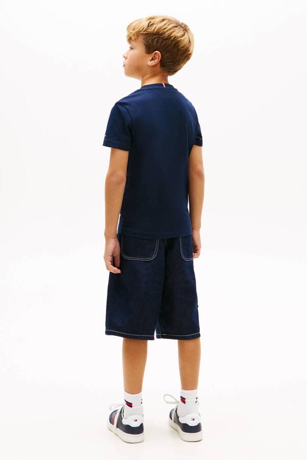 Tommy Hilfiger T-shirt donkerblauw - Foto 3
