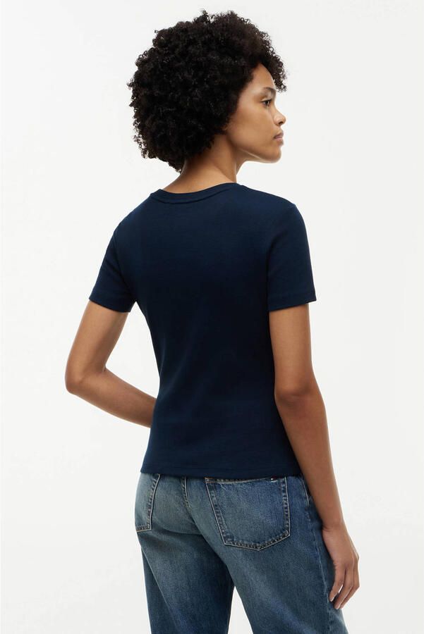 Tommy Hilfiger slim fit T-shirt van puur katoen - Foto 2