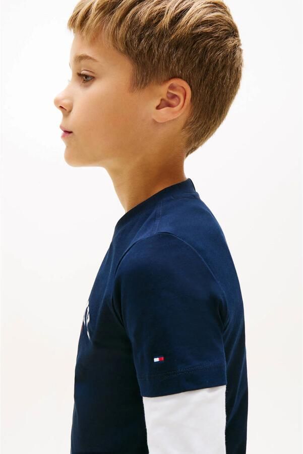 TOMMY HILFIGER Polo's & T-shirts Monogram Graphic T-shirt Donkerblauw - Foto 4