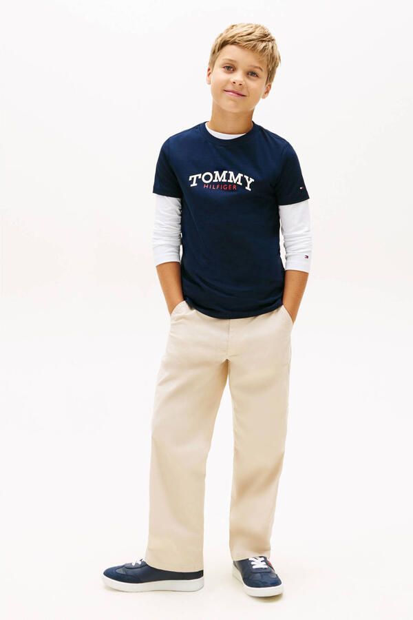 TOMMY HILFIGER Polo's & T-shirts Monogram Graphic T-shirt Donkerblauw - Foto 5