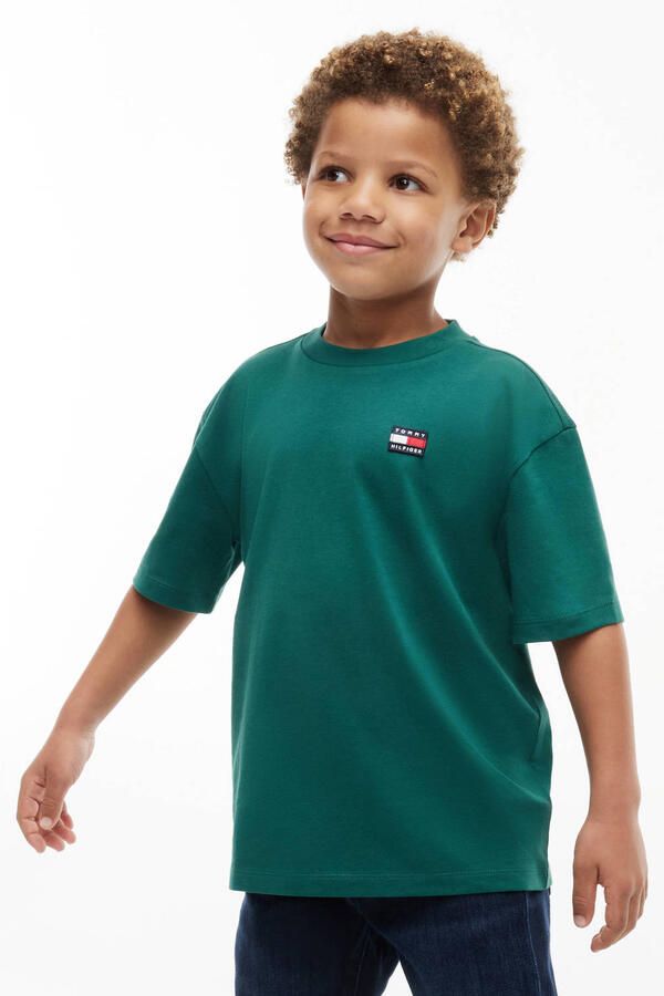 Tommy Hilfiger T-shirt donkergroen - Foto 3
