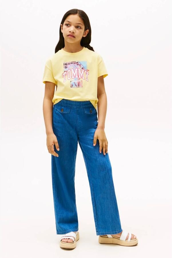 Tommy Hilfiger T-shirt geel - Foto 3