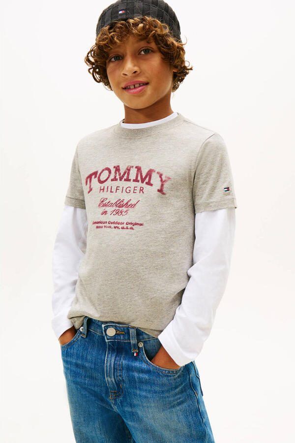 Tommy Hilfiger T-shirt grijs - Foto 3