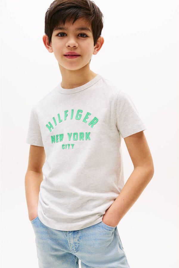 Tommy Hilfiger T-shirt grijs melange - Foto 2