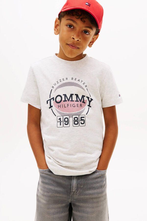 Tommy Hilfiger T-shirt grijs melange - Foto 3