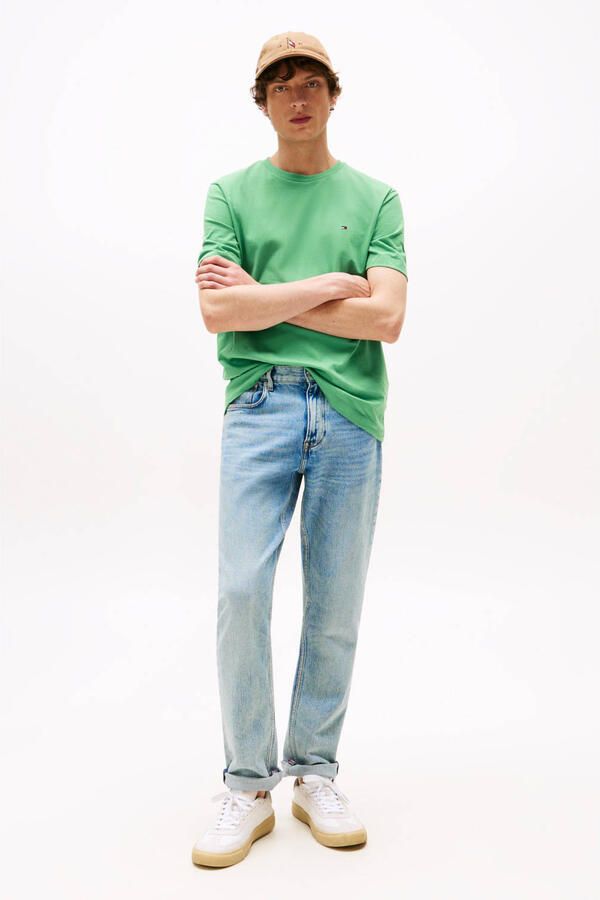 TOMMY HILFIGER Heren Polo's & T-shirts Ess Seasonal Reg Fit Solid Tee Groen - Foto 6