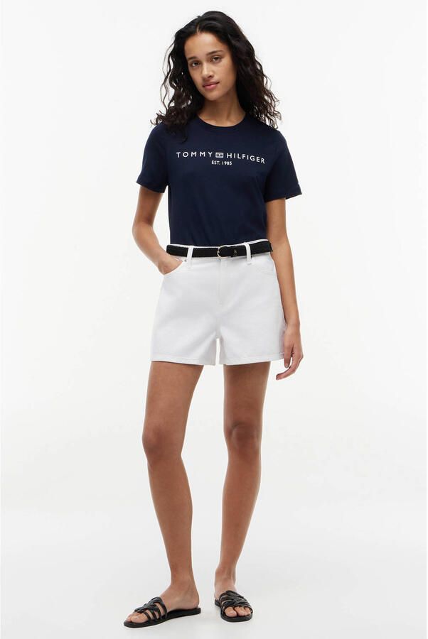 Tommy Hilfiger Shirt met korte mouwen REG CORP LOGO C-NK met logo en borduursel - Foto 2