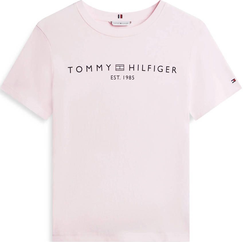 TOMMY HILFIGER Dames Tops & T-shirts Reg Corp Logo Lichtroze - Foto 5