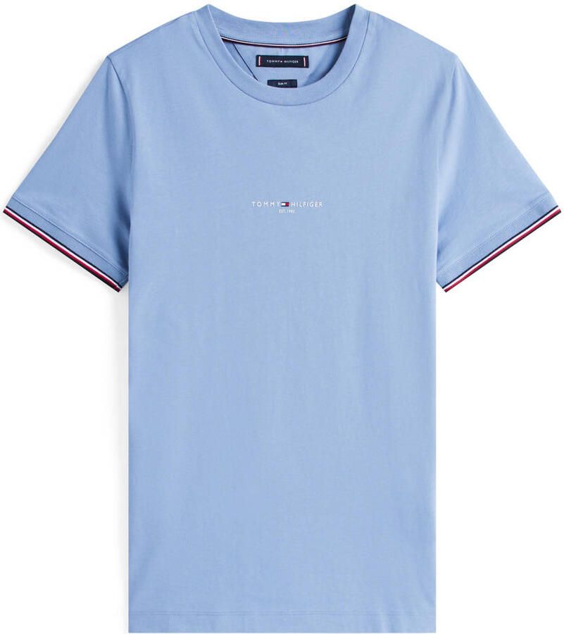 Tommy Hilfiger Slim fit T-shirt van puur katoen