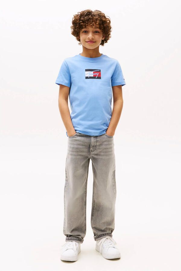 Tommy Hilfiger T-shirt TOMMY SCRIPT FLAG PRINT TEE SS - Foto 2