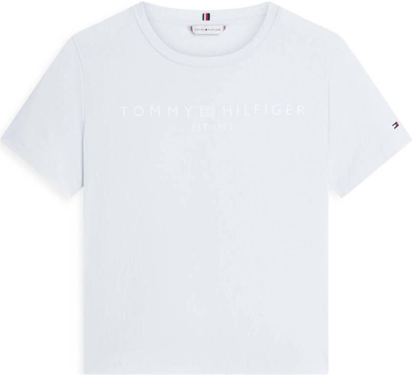TOMMY HILFIGER Dames Tops & T-shirts Reg Corp Logo Lichtblauw - Foto 5