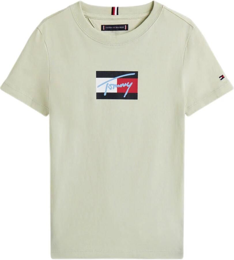 Tommy Hilfiger T-shirt TOMMY SCRIPT FLAG PRINT TEE SS - Foto 3