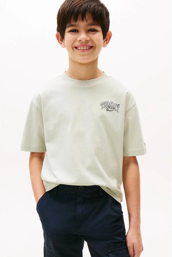 Tommy Hilfiger Teens T-shirt van puur katoen met logoprint model 'VARSITY' - Foto 2