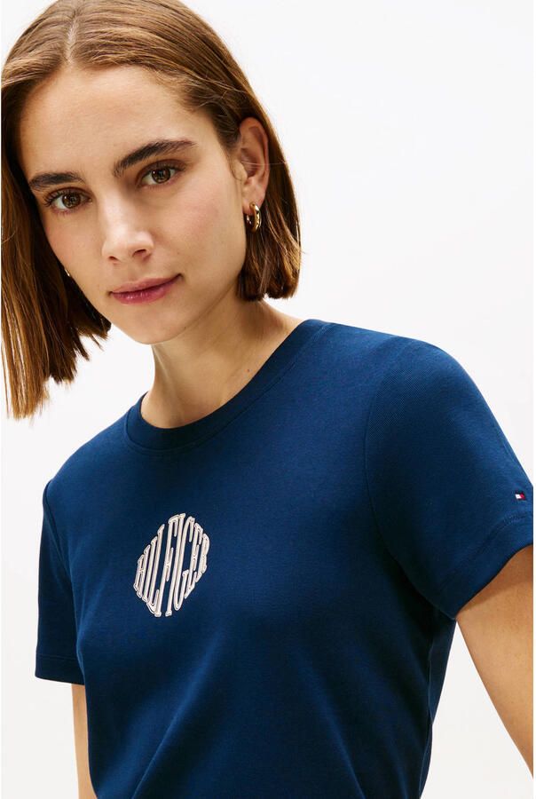 Tommy Hilfiger T-shirt marineblauw - Foto 2