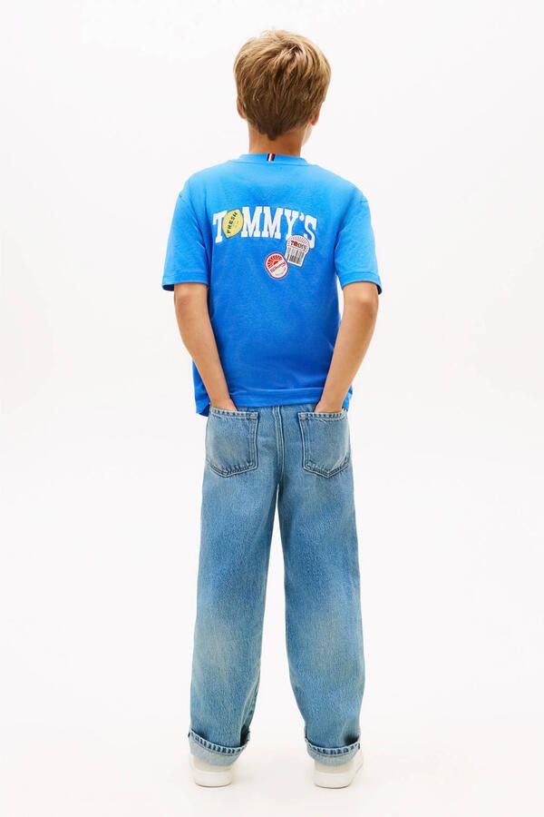 Tommy Hilfiger T-shirt met backprint blauw - Foto 2