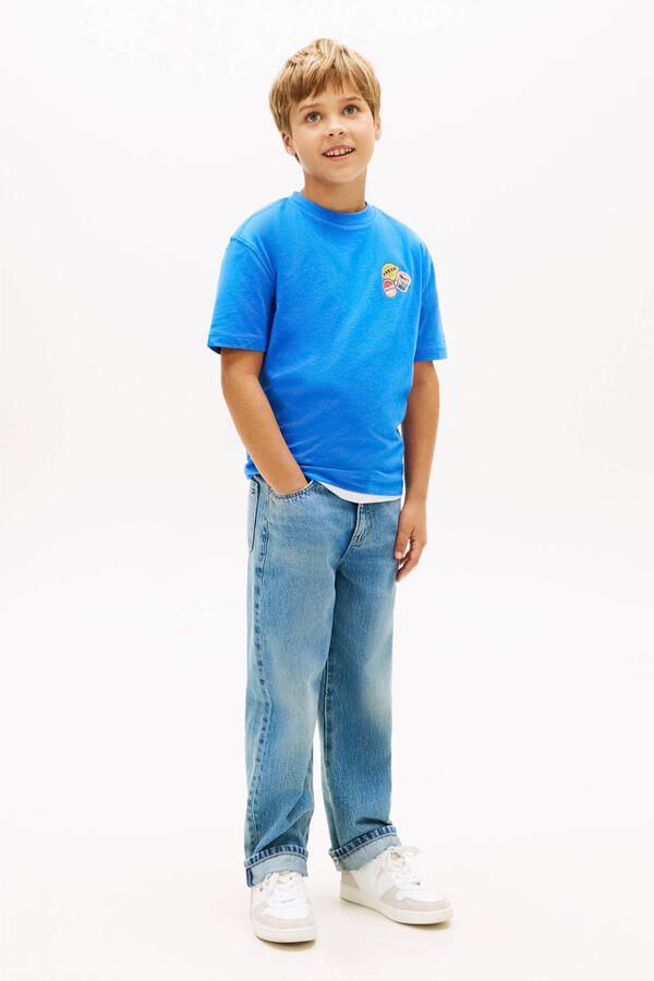 Tommy Hilfiger T-shirt met backprint blauw - Foto 3