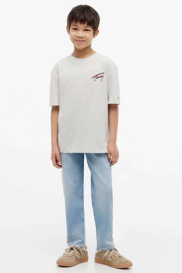 Tommy Hilfiger t-shirt met backprint lichtgrijs - Foto 3