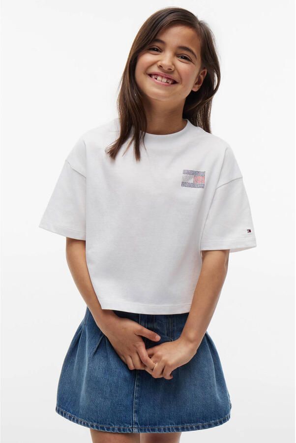Tommy Hilfiger T-shirt met backprint wit - Foto 2