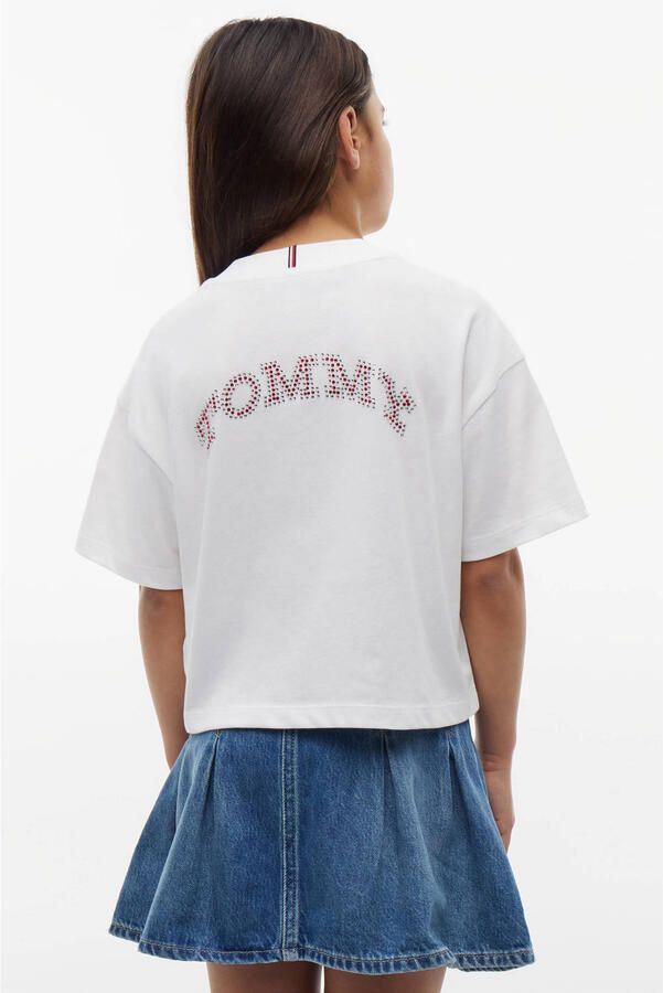 Tommy Hilfiger T-shirt met backprint wit - Foto 3