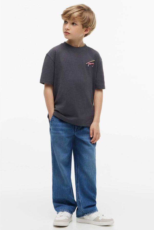 Tommy Hilfiger T-shirt met backprint zwart - Foto 3