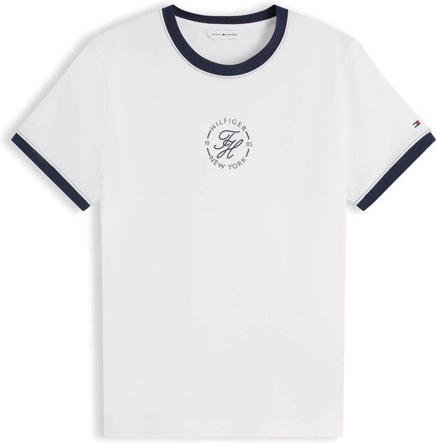 Tommy Hilfiger regular fit T-shirt met katoen en logostitching