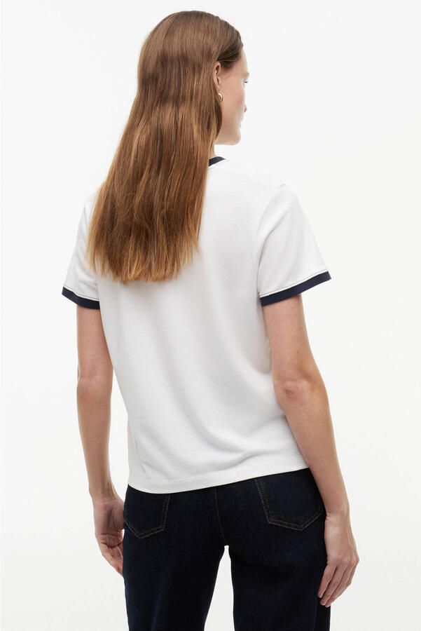 Tommy Hilfiger regular fit T-shirt met katoen en logostitching - Foto 3