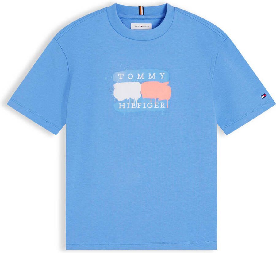 Tommy Hilfiger T-shirt met logo blauw
