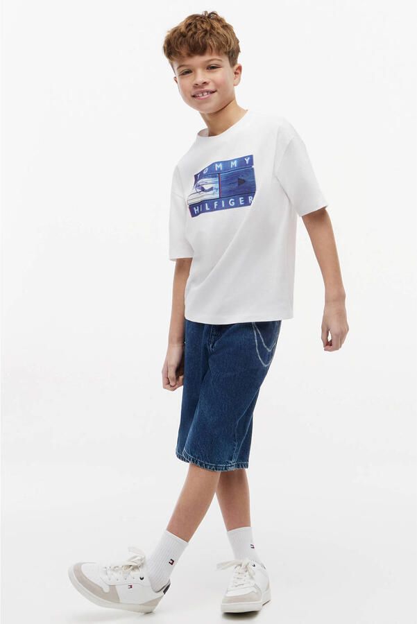 Tommy Hilfiger T-shirt met logo wit - Foto 2