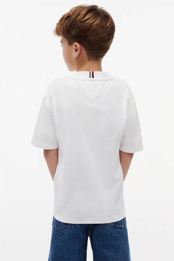 Tommy Hilfiger T-shirt met logo wit - Foto 3