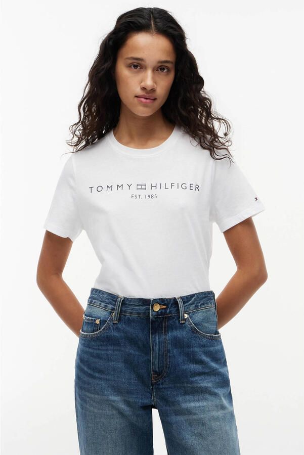Tommy Hilfiger Shirt met korte mouwen REG CORP LOGO C-NK met logo en borduursel - Foto 7