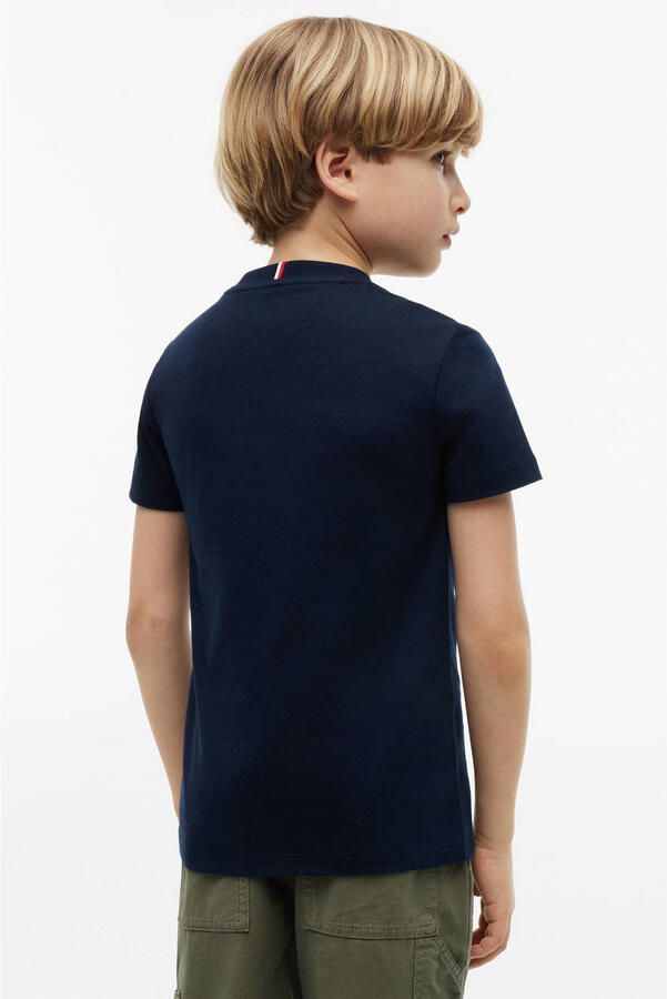 Tommy Hilfiger T-shirt met print donkerblauw - Foto 2