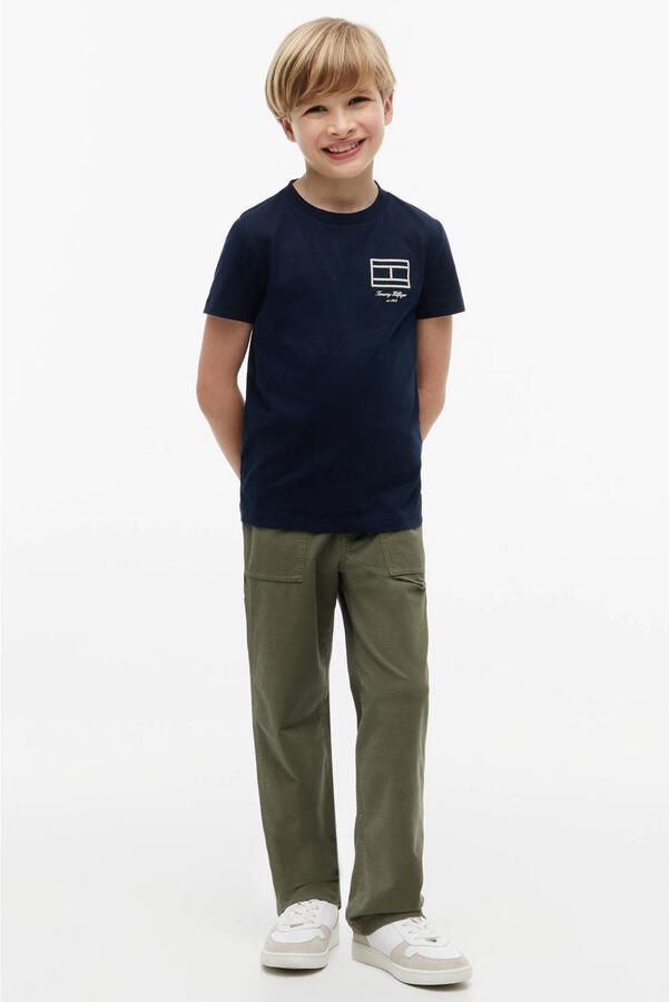 Tommy Hilfiger T-shirt met print donkerblauw - Foto 3