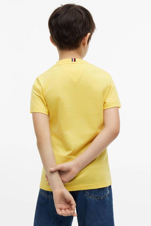 Tommy Hilfiger T-shirt met print geel - Foto 3